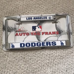 Los Angeles Dodgers License Plate Frame Chrome